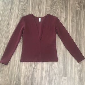 American Apparel Deep V Neck size L